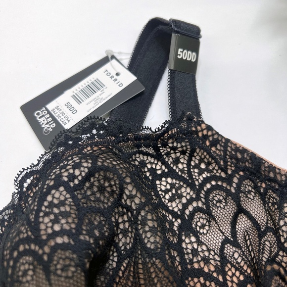 Torrid Peacock Lace Balconette Bra 50DD - Picture 8 of 12